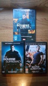 Jason Bourne Trilogy 3 DVD's