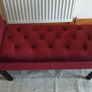 Velvet Bench  Wine/Burgundy Image 6