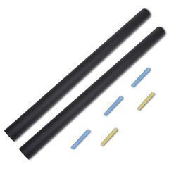 Wall Sticker Blackboard 0,6 x 2 m 2 Rolls with Chalks