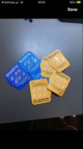 mcdonalds coffee sticker voucher card