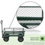 Heavy Duty Metal Green Garden Cart Utility Trolley NEW Image 3