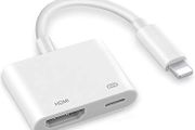 HDMI Adapter for iPhone, 1080P Digital AV Adapter for iPhone, Video &amp; Audio Sync Screen TV Cable HDMI Connector to TV/HDTV/Monitor/Projector Compatible with All iOS-White (Power Supply Needed)