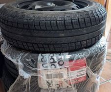 2 New tyres Firemax R14 185/65 + a wheel