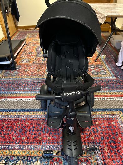 QPlay Premium 6-in-1 Trike Black
