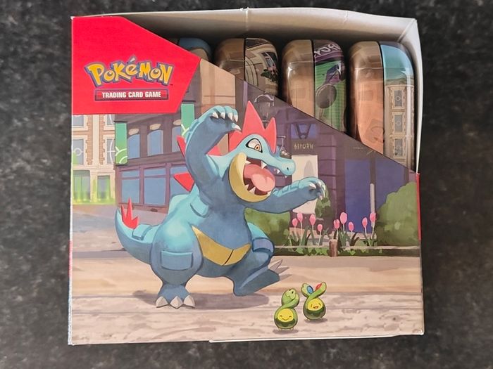 FREE Tracked Shipping, Pokemon Lumiose City Mini Tin Display