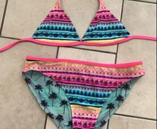 Pretty bikini, reversible 11-12y