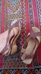 Tan Retro Wegde Shoes