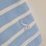 UK16, Joules Riva Sleeveless Jersey Dress Blue & White Stripe with Floral Detail Image 5