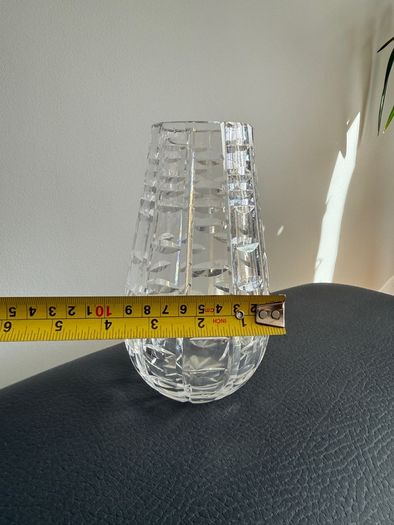 Vintage 70's Waterford Crystal 7" Vase Tralee Pattern Marked Waterford Ireland