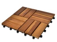 main image for ad Decking Tiles 30 x 30 cm Acacia Set of 30