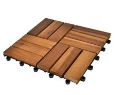 Decking Tiles 30 x 30 cm Acacia Set of 30