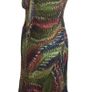 Per Una Ladies Green Multi Vibrant Print Sleeveless Midi Dress Uk 12 L includes post Image 2