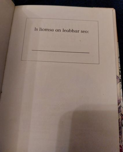 Irish book (Pr  184)