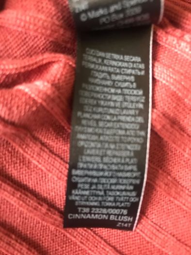 M&S longline cardigan in cinnamon blush size Small - New with tags