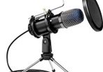 Computer Microphone, Condenser Gaming Microphone for PC Desktop USB Microphone with Tripod Stand & Pop Filter Mic Compatible with MacOS Windows, for PS4/5 Facebook Streaming Zoom Skype (FREE POSTAGE)