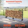 2.4m Firewood Rack with Waterproof Cover Image 3