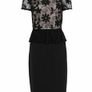Embroidered lace black dress UK10-12 Image 9