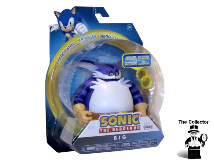 Sonic The Hedgehog Big the Cat Jakks Pacific  Action Figure Battle Figure Brand New Sealed