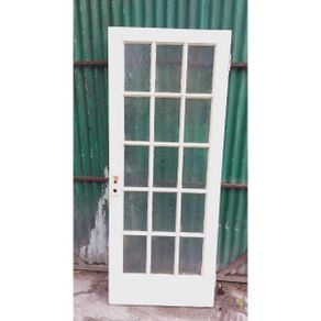 Internal Door with Ornate Glass Panels  KAS481