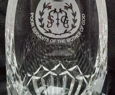 Religious Tyrone Crystal Holy Water Font