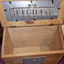 Vintage hand made wooden Recipes box Image 5