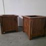 New 2 wooden planters 40cm x40 cm H 40 cm Image 2