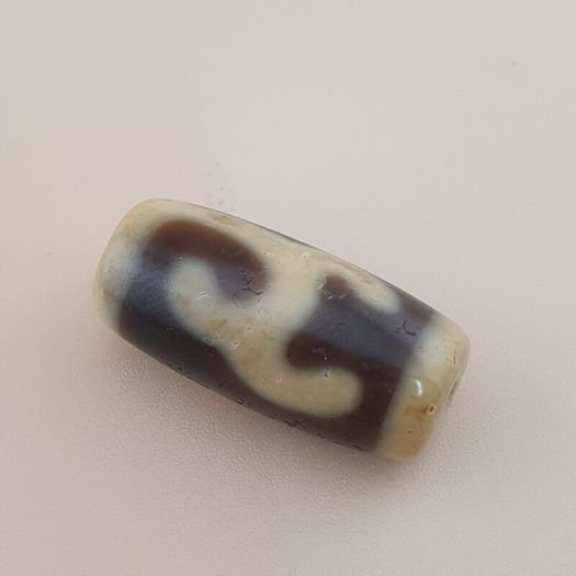 Vintage Unique Pattern Himalayan Tibetan Agate Dzi Bead Amulet