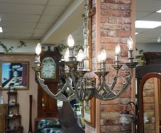 Art Deco Chandelier with Gothic / Medieval Influence