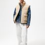 Zara Cream corduroy gilet Image 3