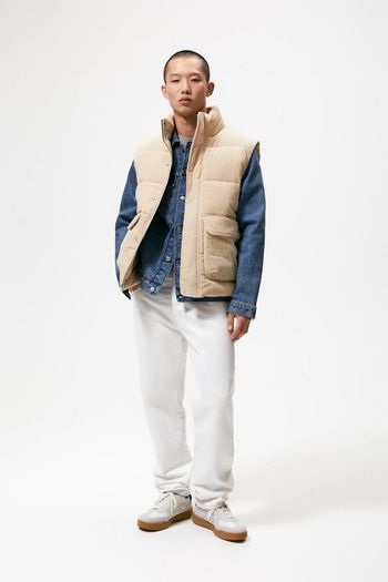 Zara Cream corduroy gilet