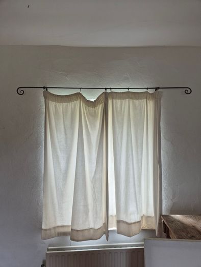 Traditional Handcrafted Wrought Iron Curtain Rail Cottage Style