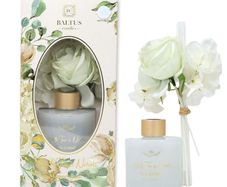 NEW Reed Diffuser 100ml Sences White Tea & Neroli With Faux Flower