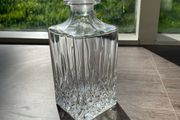 Heavy Cut Crystal Glass Whisky Decanter and Stopper, 25cm, 1.57kg