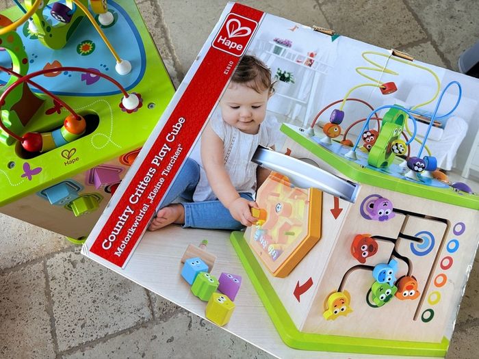 Hape Country Critters Wooden Activity Cube