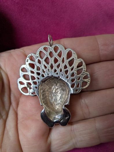 Art Nouveau silver pendant