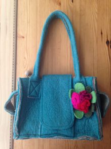 Erin Felt Wool Hand Bag NEW