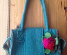 Erin Felt Wool Hand Bag NEW