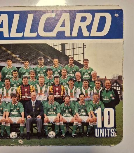 Irish Telecom Eireann Callcard Cardboard Advertising For Irish Soccer Team Usa World Cup 94 10units 14" X 9 " ,, 36cm X 23cm