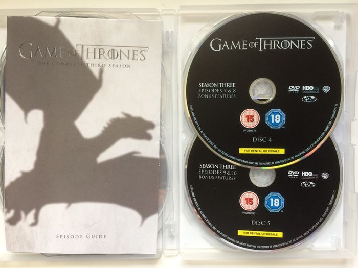 Game Of Thrones (Complete Collection 1-8 + Conquest & Rebellion) [DVD TV Boxsets]
