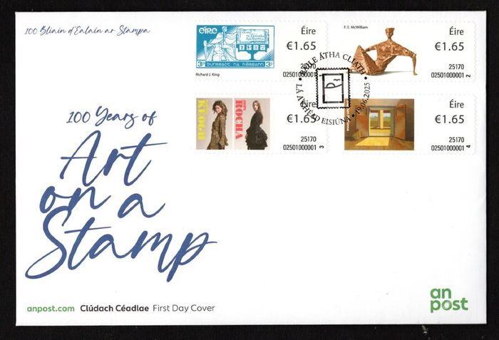 2025 Ireland Art On A Stamp Definitive (Third) Series  SOAR (Stamp on a roll) Stamp An Post First Day Cover (FDC)