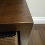 Walnut / Mango Wood Cube Display Cabinet Image 4