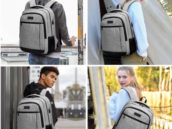 Travel Laptop Backpack Anti-Theft Business Work Backpacks Bag With Usb Charging Port, Durable Water Resistant 15.6 Inch College School (MULTIPLE SIZES)