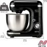 Stand Mixer 600W Tilt Head Food Mixer - Including Dough Hook, Whisk and Beater - 7 Different Speed Settings, 5L Stainless Steel Mixing Bowl - Includes Splash Guard Image 3