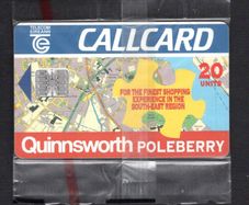 1995 Ireland 20 unit New Quinnsworth supermarket in Poleberry, Co Waterford (Schlumberger SC7) Call Card Mint in packaging.
