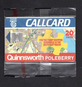 1995 Ireland 20 unit New Quinnsworth supermarket in Poleberry, Co Waterford (Schlumberger SC7) Call Card Mint in packaging.