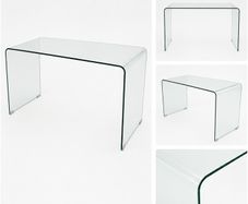 Glass Waterfall Desk
