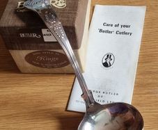 Vintage Butler Sheffield EPNS Kings Sauce Ladle