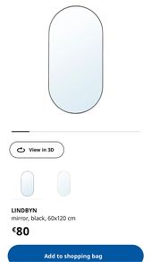 new IKEA Large Mirror 120x60cm