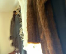 brown fur coat