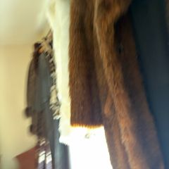 brown fur coat